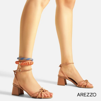 Arezzo Strappy Block Heel Sandal