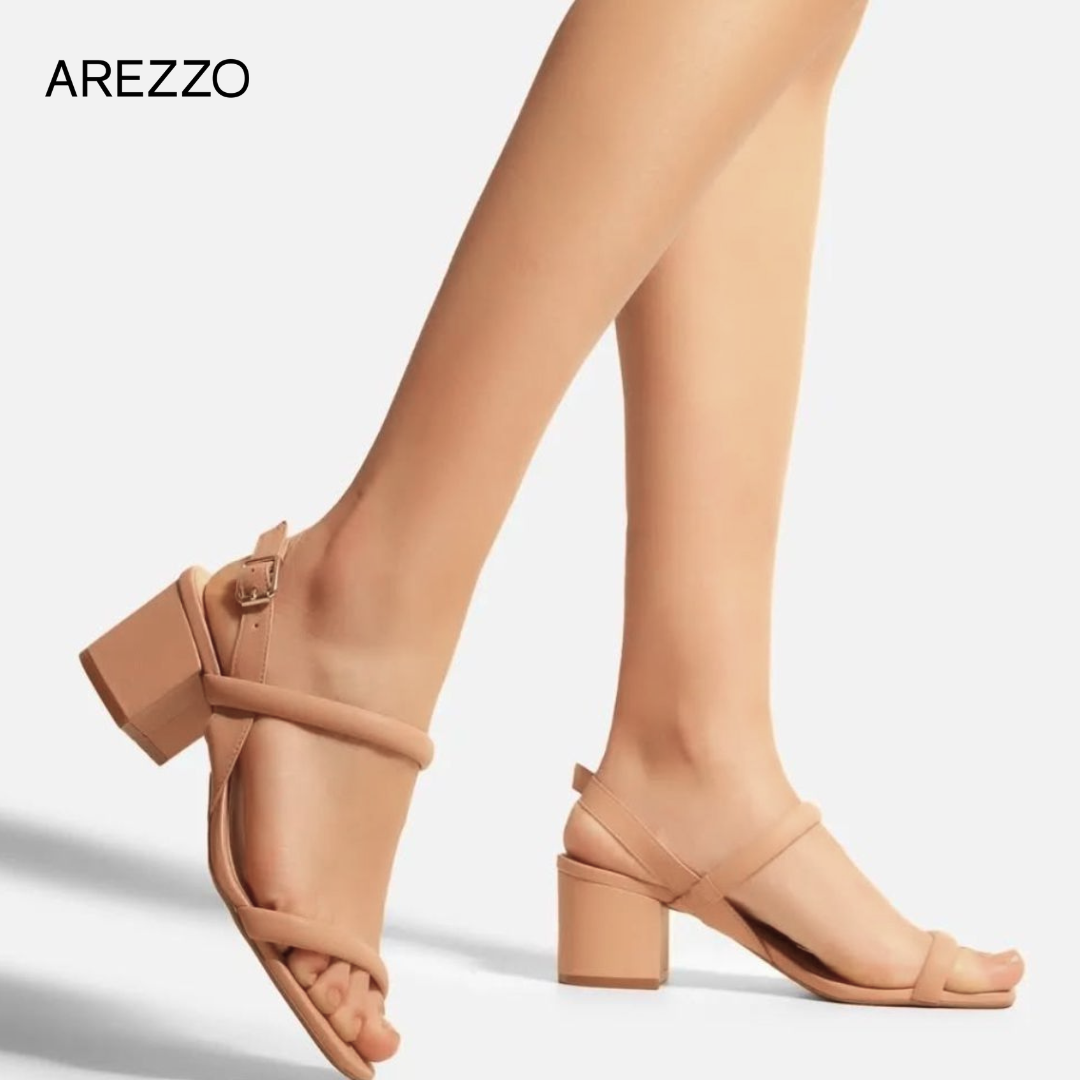 Arezzo Minimalist Block Heel Sandal