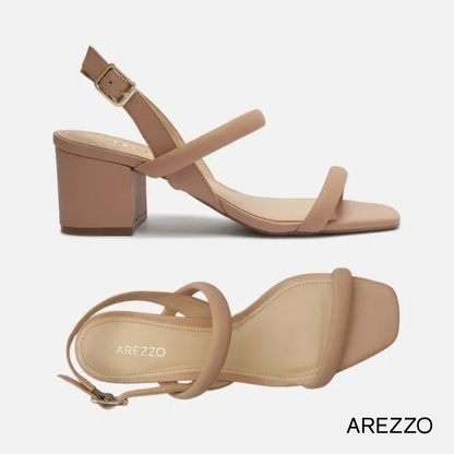 Arezzo Minimalist Block Heel Sandal