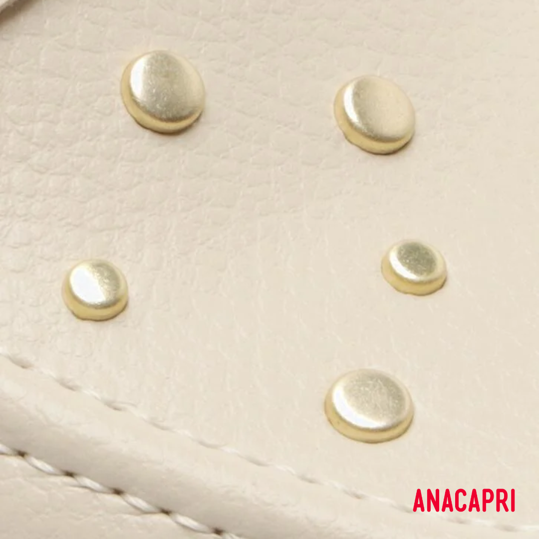 Anacapri Beige Studded Mule