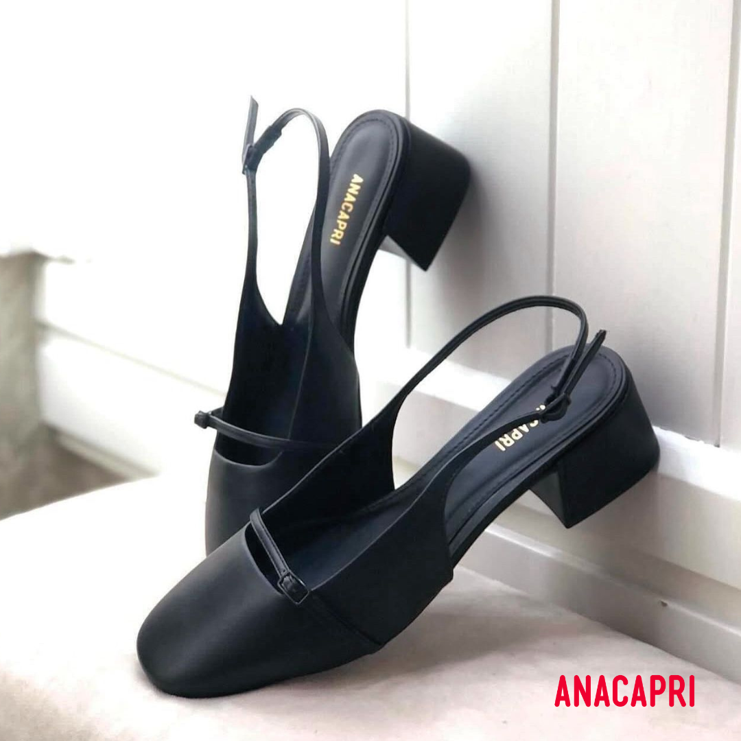 Slingback Anacapri Salto Bloco