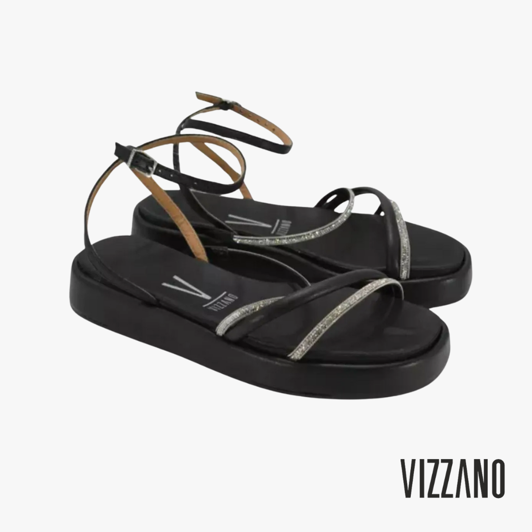 Vizzano Black Strappy Sandals