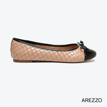 Arezzo Quilted Cap Toe Ballet Flats