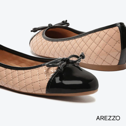 Arezzo Quilted Cap Toe Ballet Flats