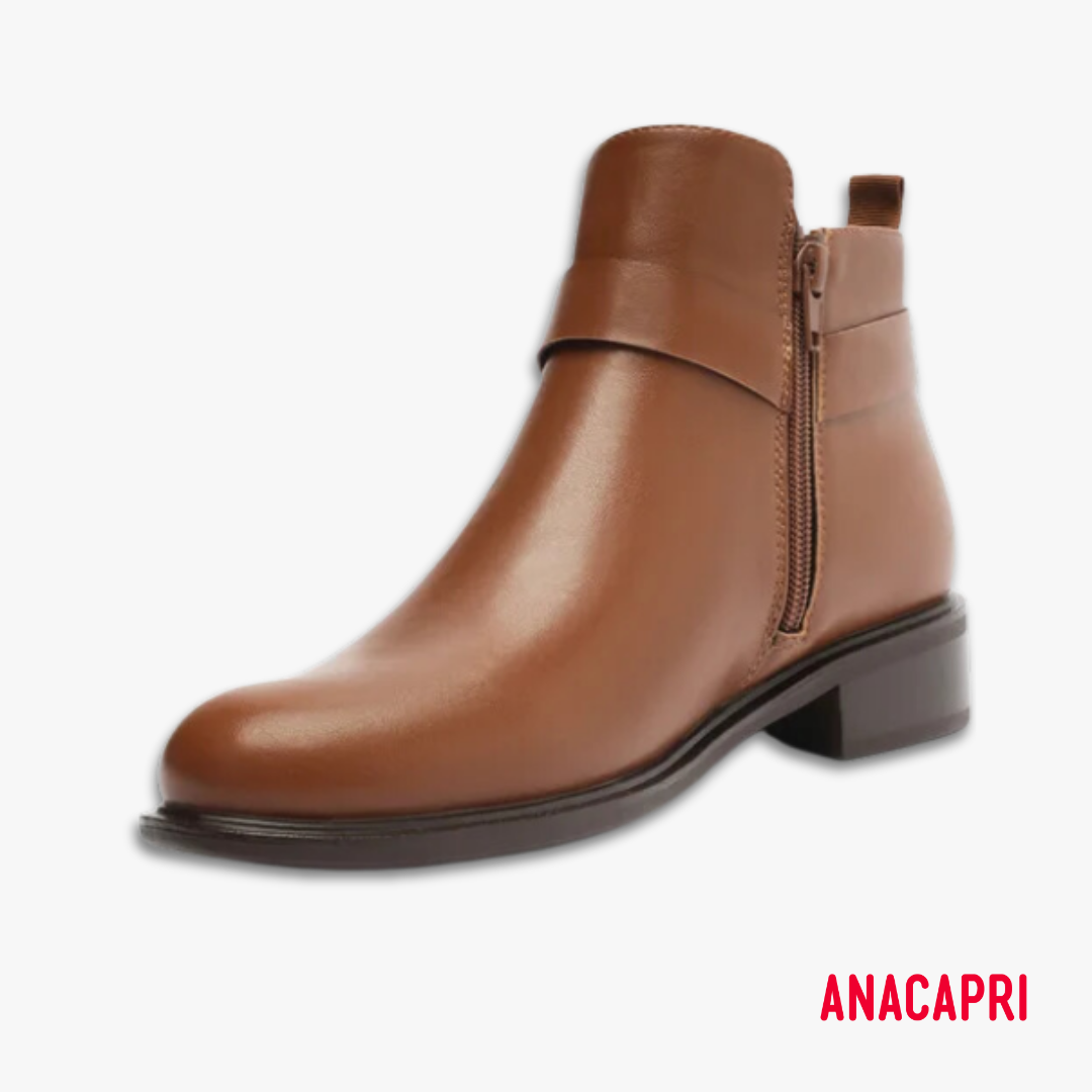 Anacapri Brown Ankle Boot – Classic Style and Everyday Comfort