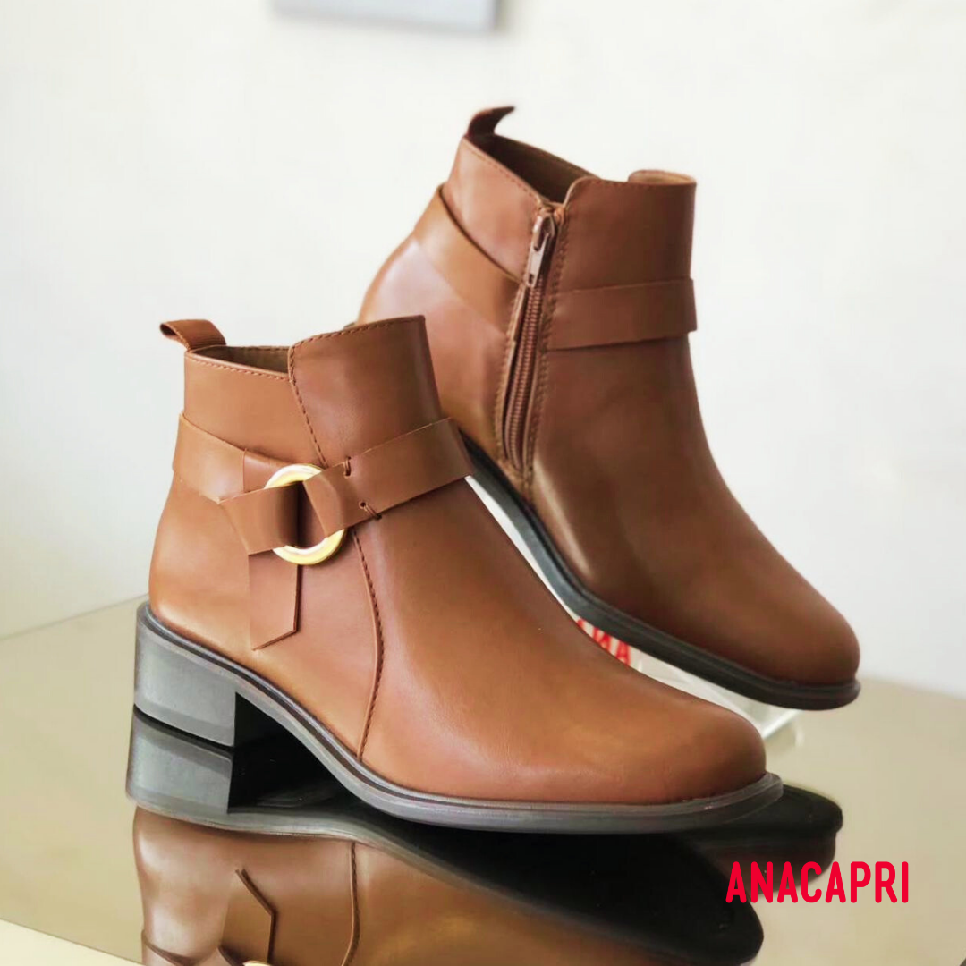 Anacapri Brown Ankle Boot – Classic Style and Everyday Comfort