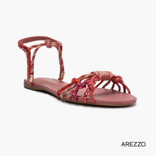 Arezzo Multicolor Braided Sandals – Vibrant and Stylish for Any Occasion