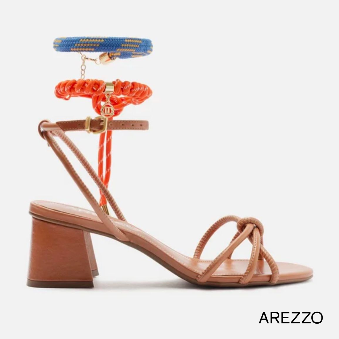 Arezzo Strappy Block Heel Sandal