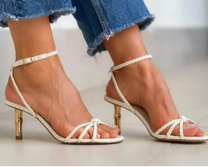 Arezzo Braided Strappy Heel