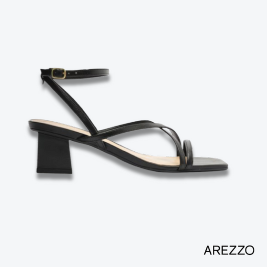 Arezzo Black Strappy Sandal