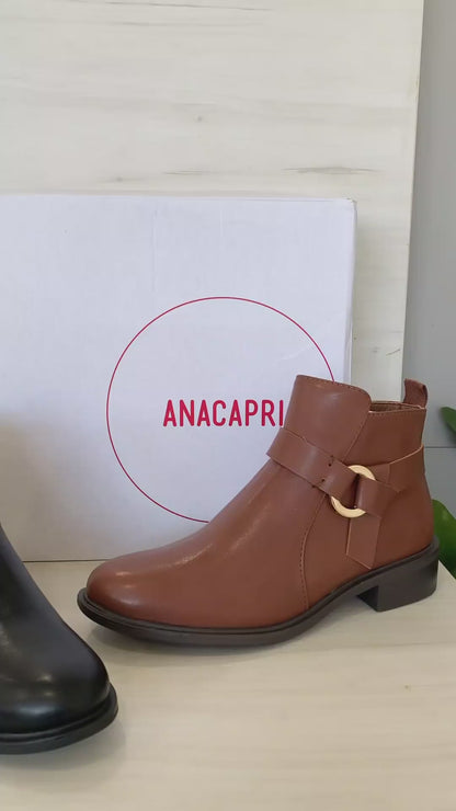 Anacapri Brown Ankle Boot – Classic Style and Everyday Comfort